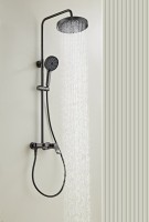 Душевая стойка Haiba HB24553-3 оружейная сталь