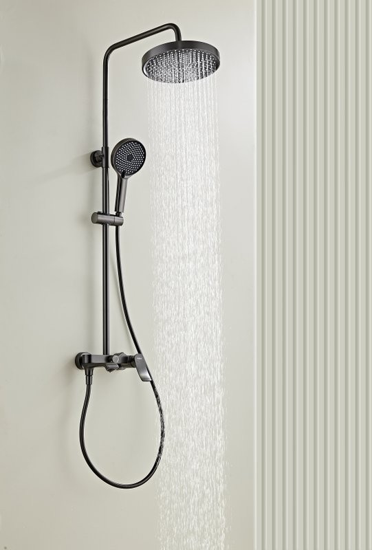 Душевая стойка Haiba HB24553-3 оружейная сталь