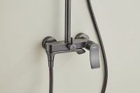 Душевая стойка Haiba HB24553-3 оружейная сталь