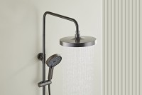 Душевая стойка Haiba HB24553-3 оружейная сталь