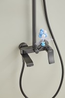 Душевая стойка Haiba HB24553-3 оружейная сталь