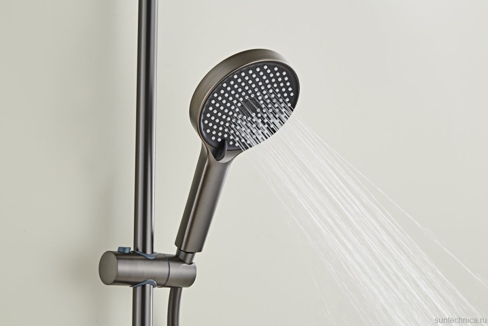 Душевая стойка Haiba HB24553-3 оружейная сталь