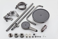 Душевая стойка Haiba HB24553-3 оружейная сталь