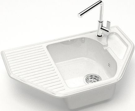 Мойка кухонная Marrbaxx Рики Z022Q001 белый лед