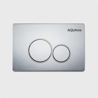 Кнопка смыва для унитаза AQUAme AQM4101CR пластик, цвет хром Кнопка смыва для унитаза AQUAme AQM4101CR пластик, цвет хром