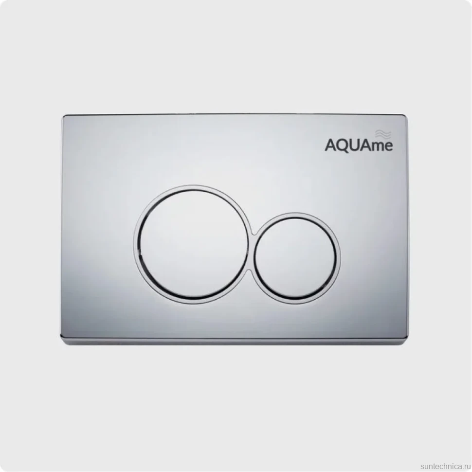 Кнопка смыва для унитаза AQUAme AQM4101CR пластик, цвет хром