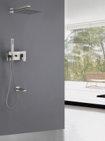 Душевой комплект Abber Daheim AF8217SP С ВНУТРЕННЕЙ ЧАСТЬЮ, сатин