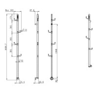 Полотенцесушитель электрический AQUAme c поворотными крючками AQM3150CR Полотенцесушитель электрический AQUAme c поворотными крючками AQM3150CR