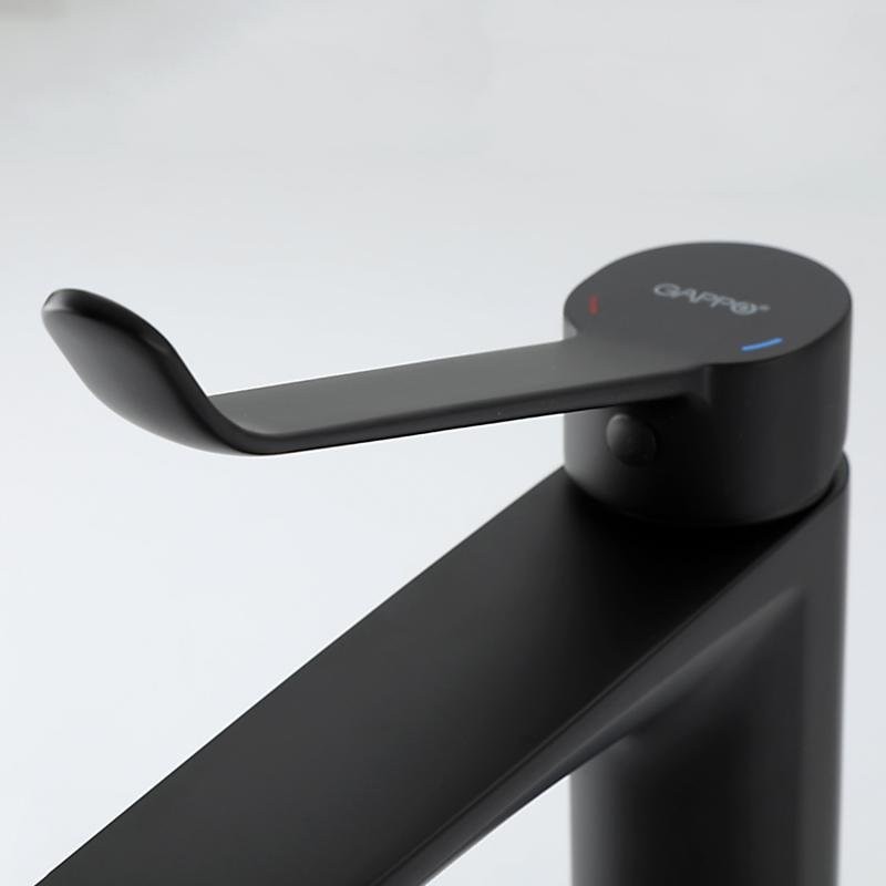 Смеситель для раковины Gappo G21-6 G1021-26 черный