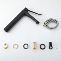 Смеситель для раковины Gappo G21-6 G1021-26 черный