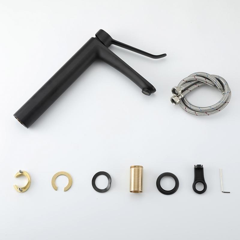 Смеситель для раковины Gappo G21-6 G1021-26 черный