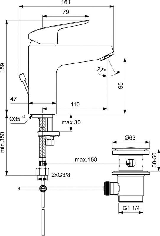 Комплект для ванной Ideal Standard Ceraflex BD001AA