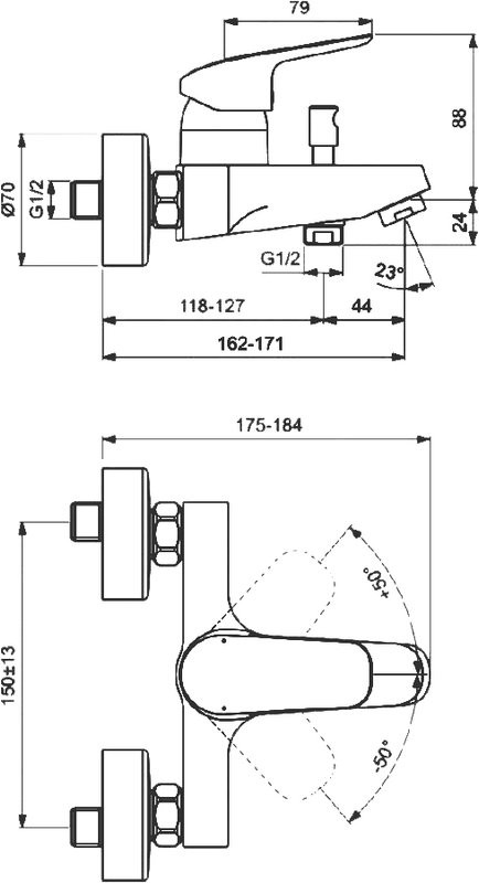 Комплект для ванной Ideal Standard Ceraflex BD001AA