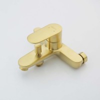 Смеситель для ванны с душем AQUATEK Ника AQ1840BG золото шлифованное Смеситель для ванны с душем AQUATEK Ника AQ1840BG золото шлифованное