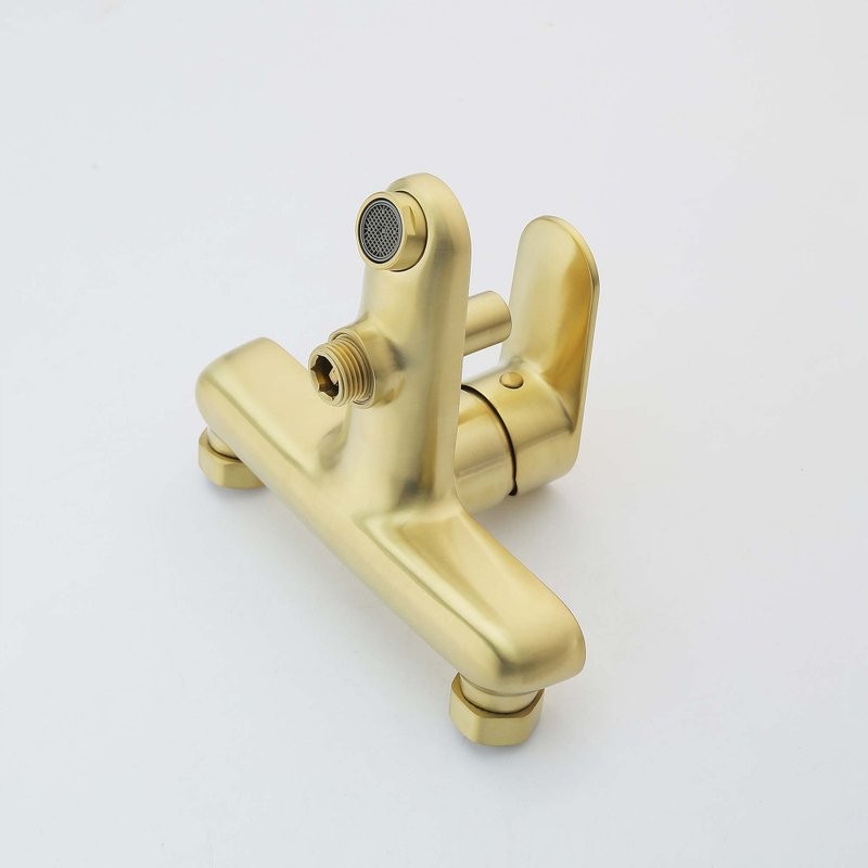 Смеситель для ванны с душем AQUATEK Ника AQ1840BG золото шлифованное