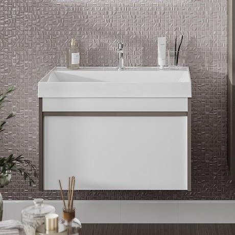 Тумба с раковиной KERAMA MARAZZI Modula 70 подвесная, арабика