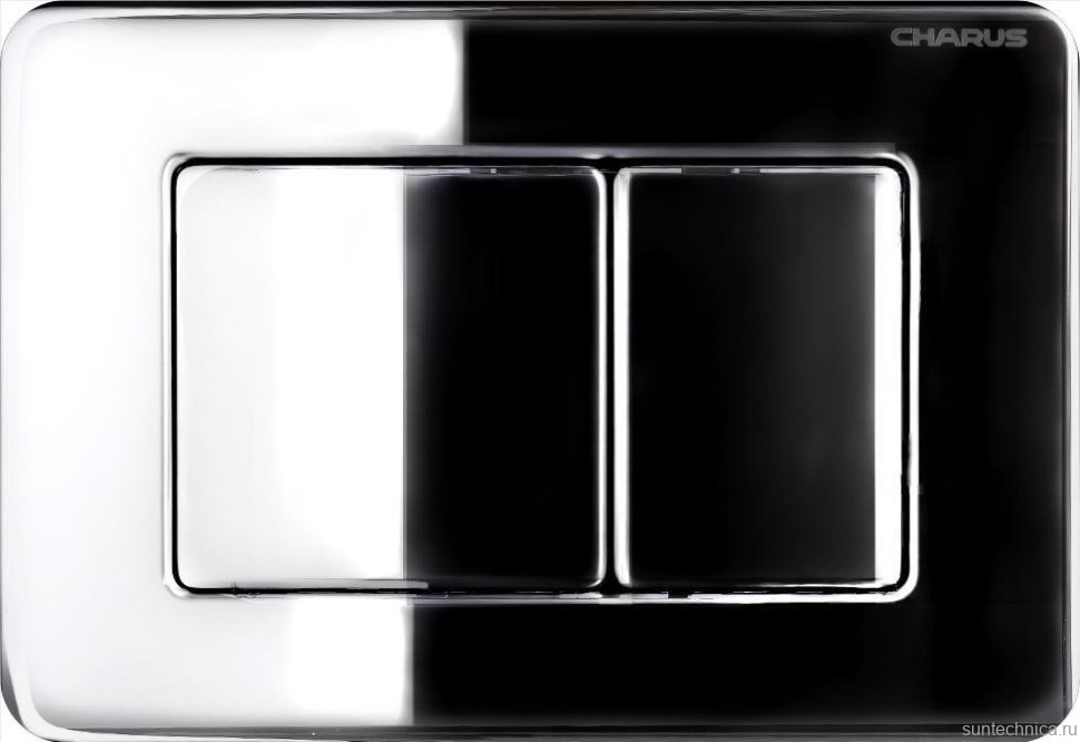 Кнопка смыва для унитаза CHARUS Robusto FP.310.GSS.05 нержавеющая сталь, цвет сталь