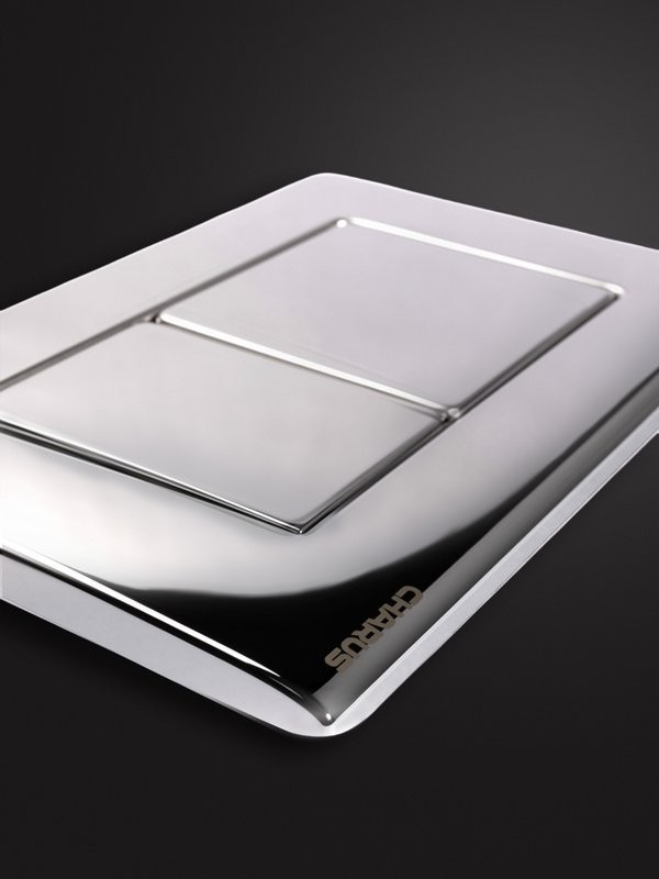 Кнопка смыва для унитаза CHARUS Robusto FP.310.GSS.05 нержавеющая сталь, цвет сталь