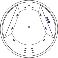 Акриловая ванна Excellent Great Arc Smart 160x160 см, встраиваемая, с гидромассажем, белая, круглая, с каркасом, со сливом-переливом