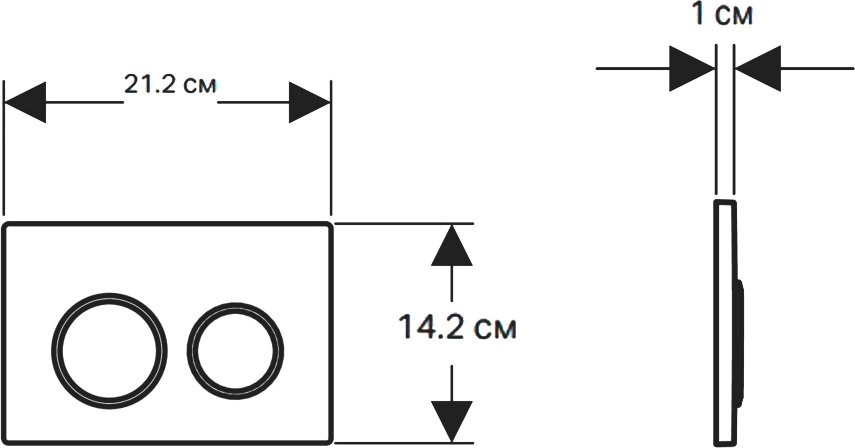 Кнопка смыва Geberit Omega 20 115.085.KK.1 белый/золото