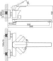 Универсальный смеситель D&K Berlin Technische DA1433315