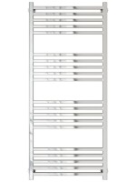 Полотенцесушитель водяной Сунержа Модус Pro 00-0450-1250 120x55 см, глянцевый хром, лесенка