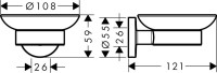 Мыльница Hansgrohe Logis Universal 41715000