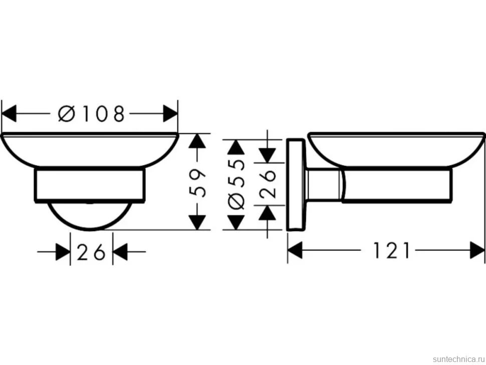 Мыльница Hansgrohe Logis Universal 41715000