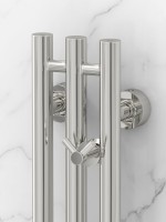 Полотенцесушитель водяной Сунержа Терция Pro 00-0444-1510 150x15 см, глянцевый хром, I-образный