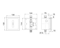 Комплект Писсуар SantiLine SL-6011 + Смыв SL-6021