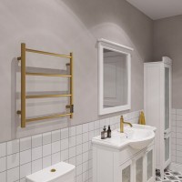 Полотенцесушитель электрический EWRIKA Сафо PN 60x50, бронза