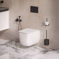 Унитаз подвесной Grossman GR-4409SQ с микролифтом, белый глянец