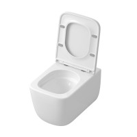 Унитаз подвесной Grossman GR-4409SQ с микролифтом, белый глянец