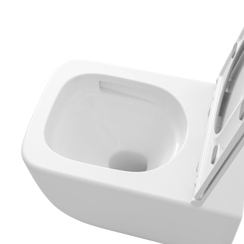 Унитаз подвесной Grossman GR-4409SQ с микролифтом, белый глянец