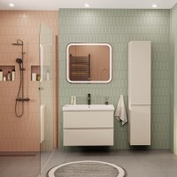 Мебель для ванной комнаты SanStar Riana 80 подвесная, cappuccino, раковина Moduo 80