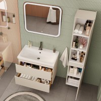 Мебель для ванной комнаты SanStar Riana 80 подвесная, cappuccino, раковина Moduo 80