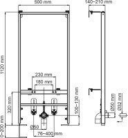 Система инсталляции для биде Wasserkraft Aller 10BDT.020