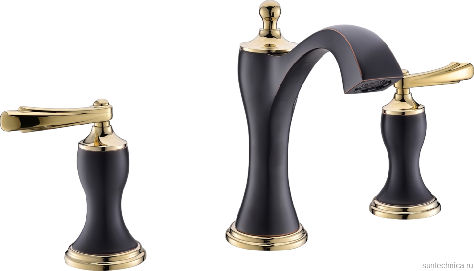 Смеситель для раковины Timo Unari 7511/04F black antique