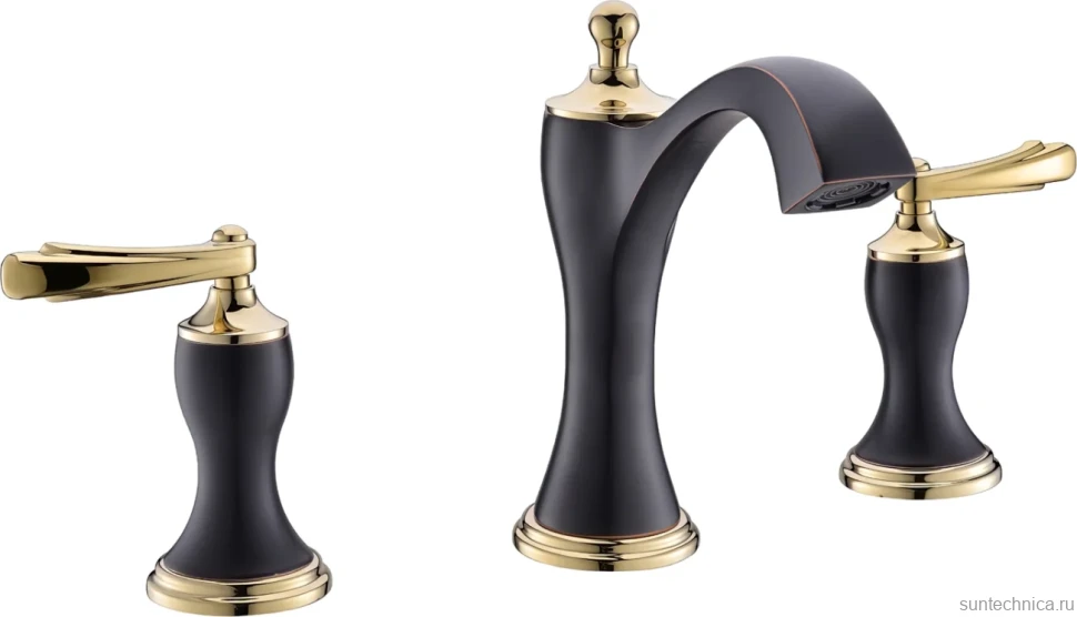 Смеситель для раковины Timo Unari 7511/04F black antique