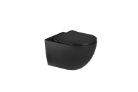 Унитаз подвесной SantiLine SL-5002T-MB черный матовый