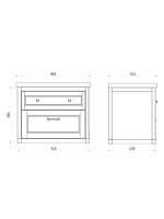 Мебель для ванной комнаты ASB-Woodline Толедо 85 белая, патина серебро