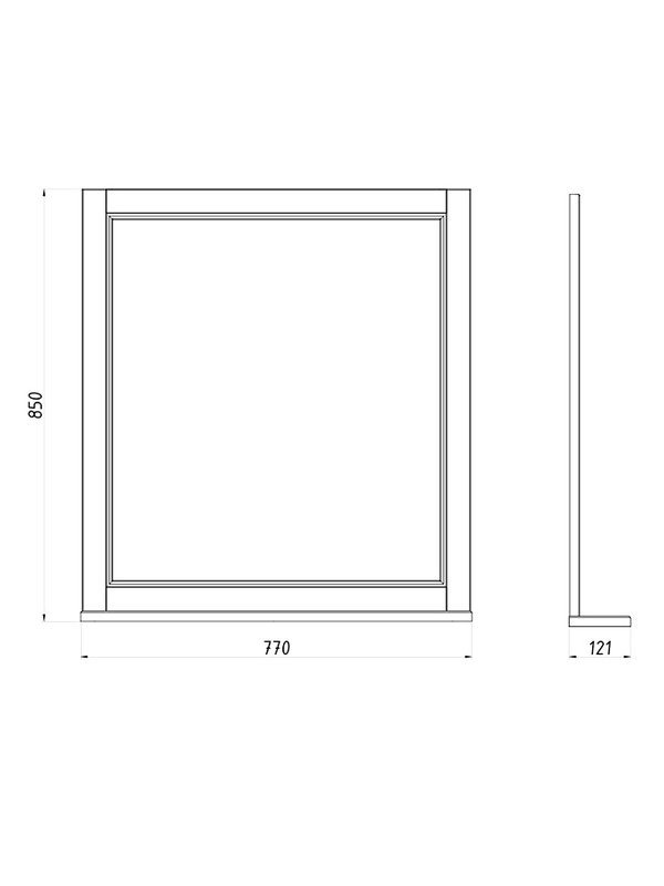 Мебель для ванной комнаты ASB-Woodline Толедо 85 белая, патина серебро