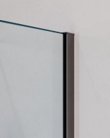 Душевой уголок Cezares Slider AH 2 80/90-100/110 C GM профиль оружейная сталь, стекло прозрачное
