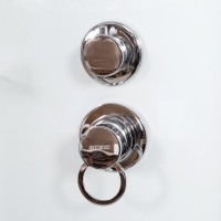 Душевая кабина DTO K401S 100х100, с электрикой, профиль хром, стекло прозрачное