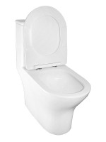 Унитаз-моноблок напольный AZARIO Terni AZ-8618T безободковый, с микролифтом, глянцевый белый