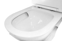 Унитаз-моноблок напольный AZARIO Terni AZ-8618T безободковый, с микролифтом, глянцевый белый