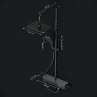 Душевая стойка AM.PM Func F078F722 черный матовый Душевая стойка AM.PM Func F078F722 черный матовый