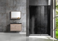 Душевая дверь в нишу Vincea Lugano VDS-1L120CGB-1 120 см, профиль черный, стекло серое