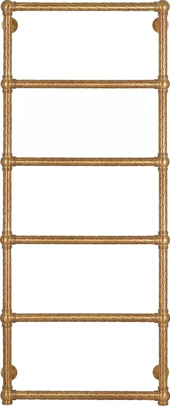 Полотенцесушитель водяной Secado Фалерони 1 Trenza 120x55 см, бронза, лесенка, латунь