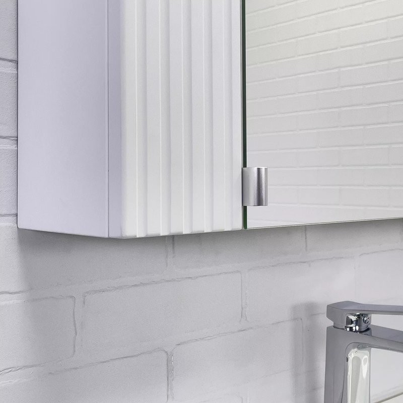 Зеркало-шкаф Comforty Лима 70 матовое белое